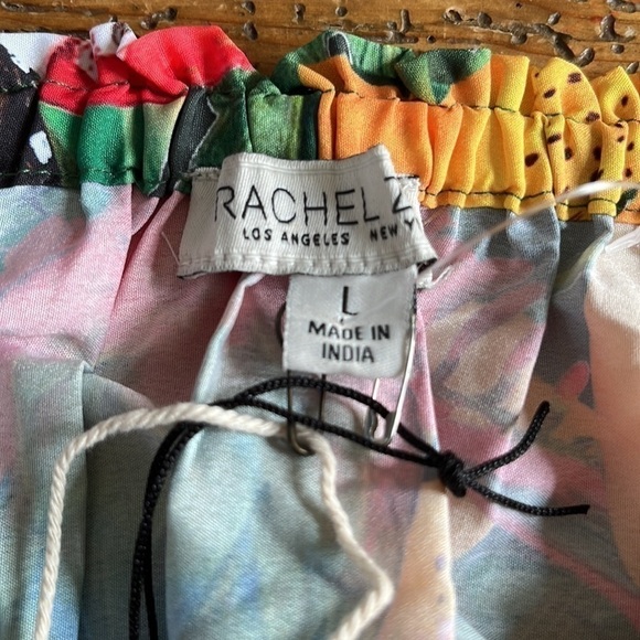Nwt Rachel Zoe Women’s Tropical Butterfly 1/4 Sleeve Off shoulder Cropped Top L - Picture 14 of 16